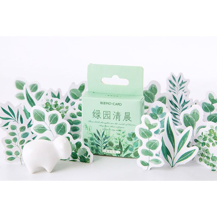 Bộ 45 Sticker Hàn Quốc hình Cây Cỏ dán trang trí E18