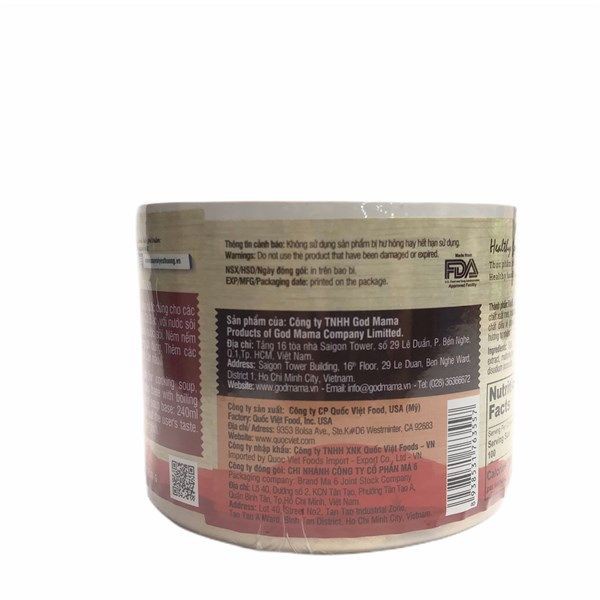 Cốt Súp Cô Đặc God Mama Vị Chay Và Mặn Hộp 200G