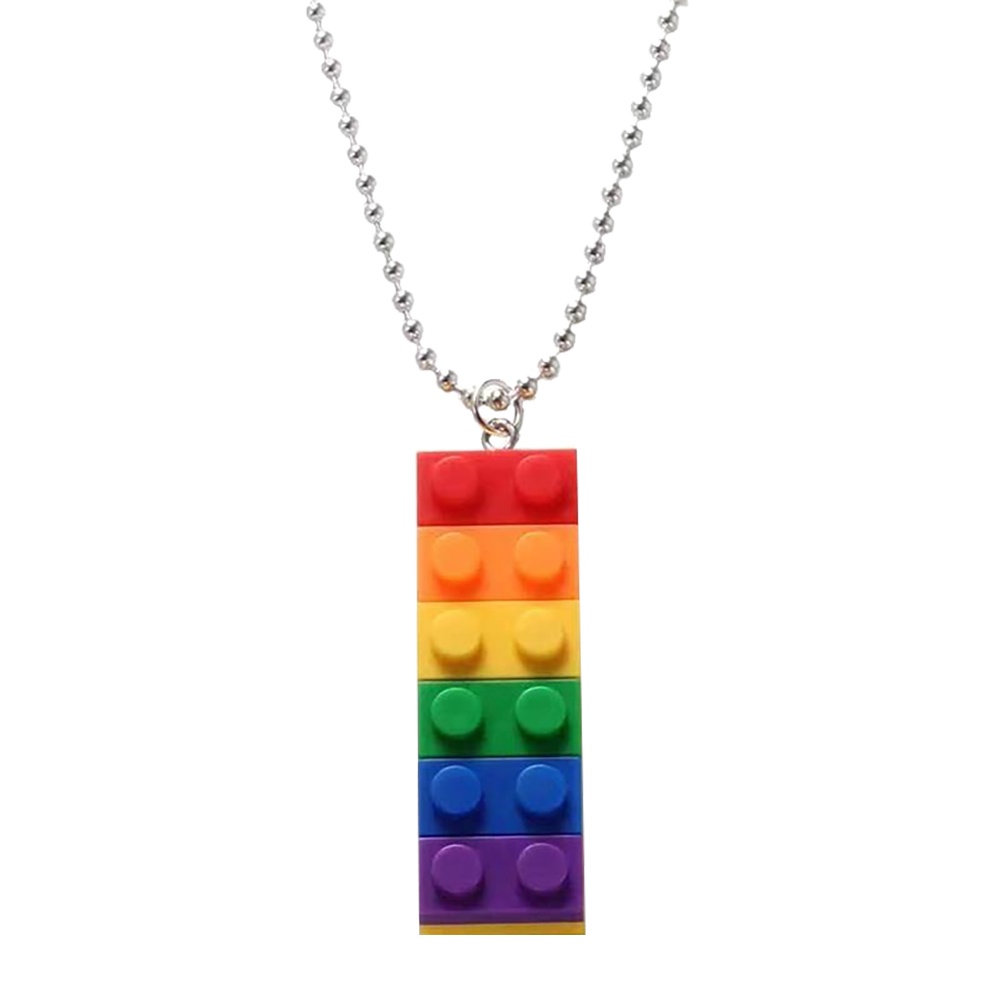 Vòng cổ Mặt Hình Khối Cầu Vồng / Hoa Hướng Dương / Mặt Cười Dễ Thương Cho Nam Và Nữ