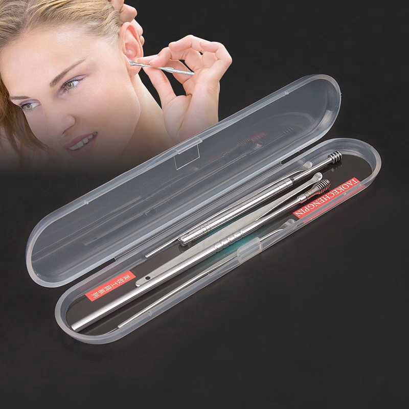 Set 5 Dụng Cụ Lấy Ráy Tai Bằng Thép Không Gỉ
