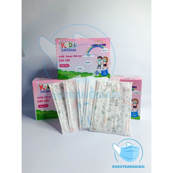 Khẩu trang y tế trẻ em kháng khuẩn max kid (50 chiếc)