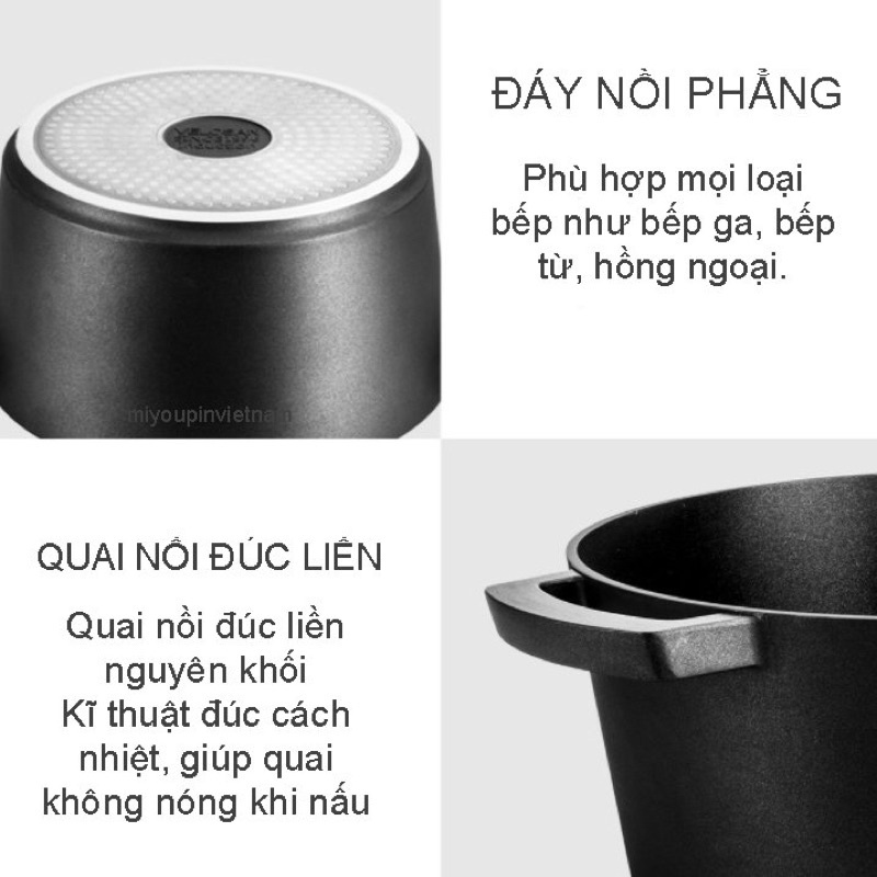Nồi Xoong Đúc VELOSAN 24cm chống dính