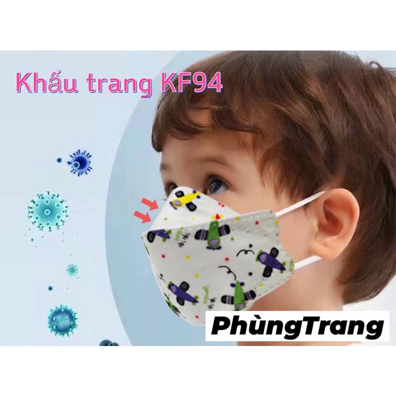 KHẨU TRANG 4 LỚP KF94 TRẺ EM - gói 10 chiếc | BigBuy360 - bigbuy360.vn