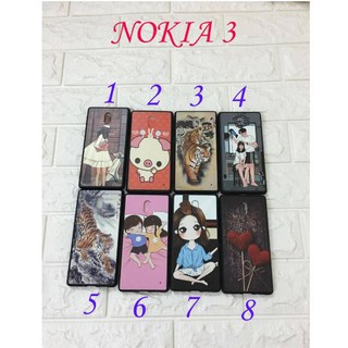 Ốp lưng thời trang in hình cao cấp Nokia 3 mã 01