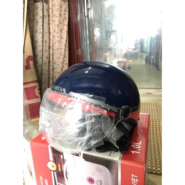 Mũ bảo hiểm Honda, yamaha nửa đầu có kính,có lưỡi