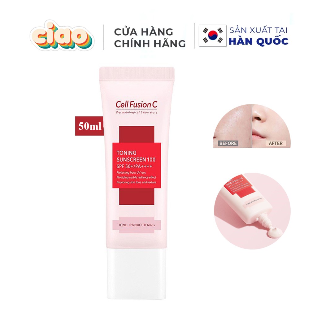 Kem Chống Nắng CELL FUSION C Hồng 50 ML