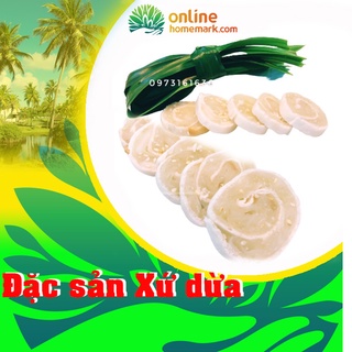 Kẹo dừa non cuộn bánh tráng/Màu trắng sữa