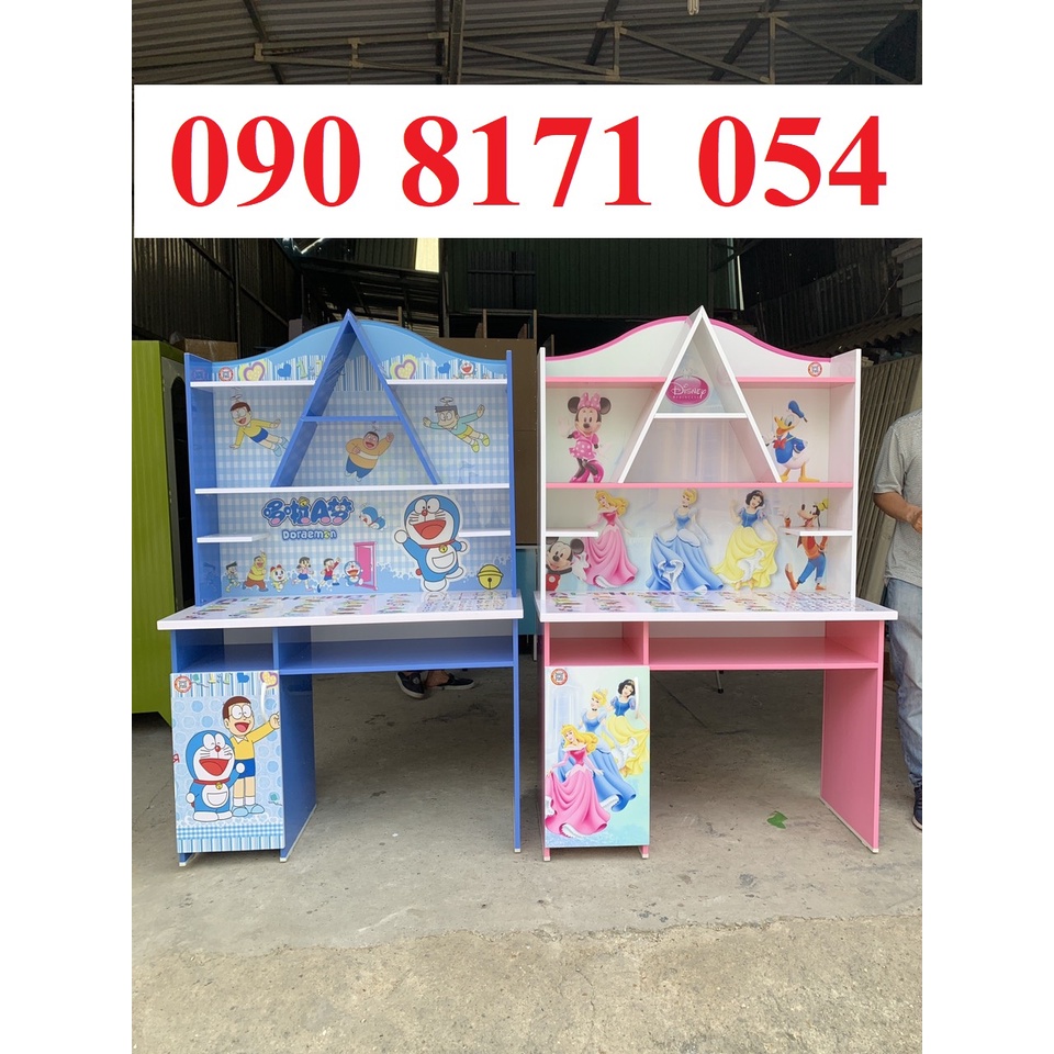 Bàn học sinh cấp 1 cấp 2 giá rẻ tại TPHCM bàn doremon,kitty,công chúa,siêu nhân