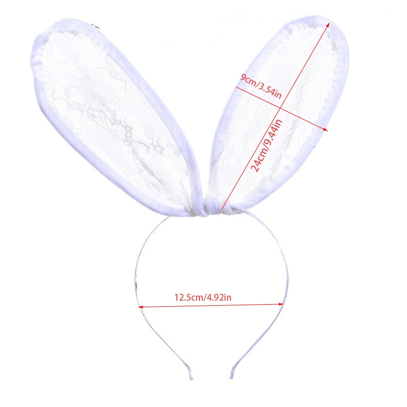 Băng Đô Tai Thỏ Phối Ren Gợi Cảm Dành Cho Nữ