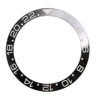 38mm Ceramic Bezel Watch Face Bezel Insert Fit 40mm Automatic Movement Watch Replacement Accessories