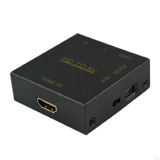 Powered HDMI to AV / RCA Converter Box Composite Audio Video CVBS Adapter 1080P