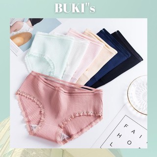Quần lót nữ đẹp ❤️FREESHIP❤️ Quần lót cotton gân tăm viền ren - Quần chip siêu thoáng mát, sexy, gợi cảm