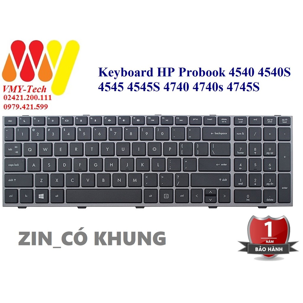 Bàn phím laptop HP Probook 4540 4540S 4545 4545S 4745S | WebRaoVat - webraovat.net.vn