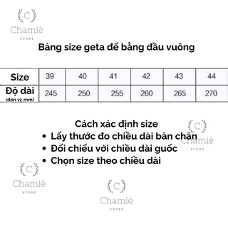 [Order] Geta guốc gỗ nhật bản đế bằng size lớn