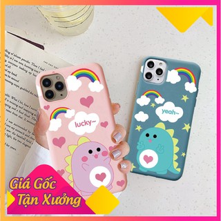Ốp iphone - ốp lưng khủng long tim trơn 5/5s/6/6s/6plus/6s plus/7/8/7plus/8plus/x/xs/xs max/11/11pro max-9g 4m8