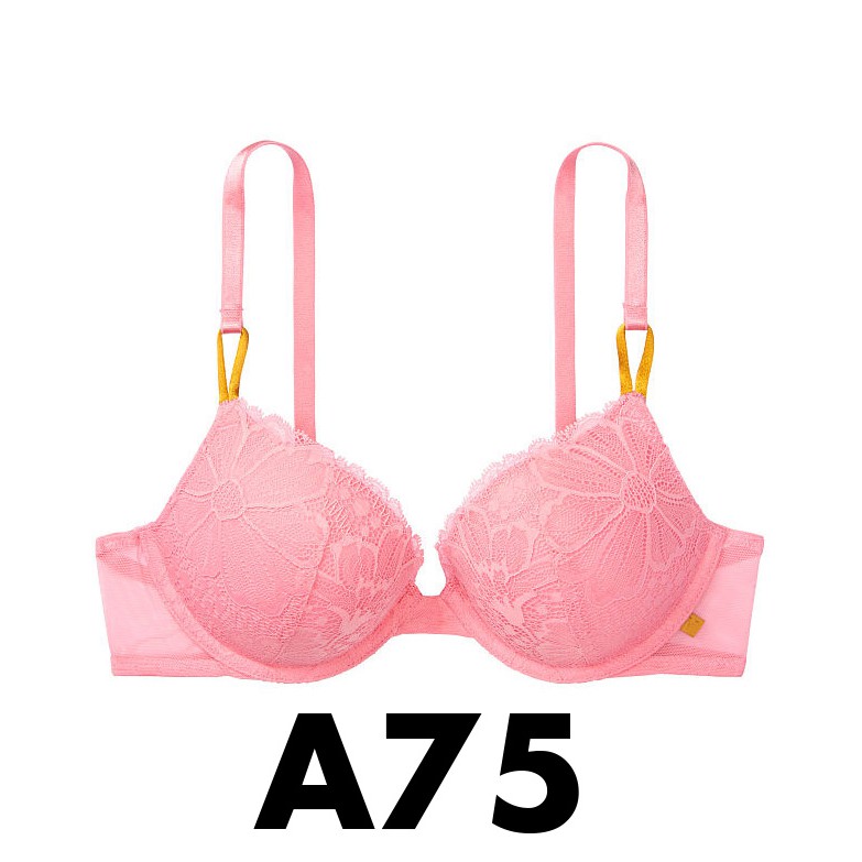 (Hàng Mỹ) 34A/A75 - Áo lót hổng hoa ren (133), dòng  Tee Push-up, Apple Blossom - V.Storia's Secret