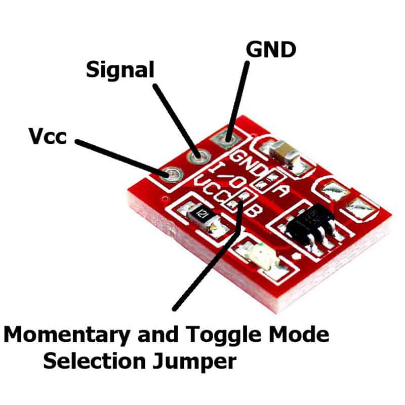 Module Cảm Ứng 1 Chạm Điện Dung TTP223B Mini-linhkiensv