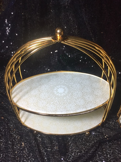 Khay bánh trang trí hình Ovan