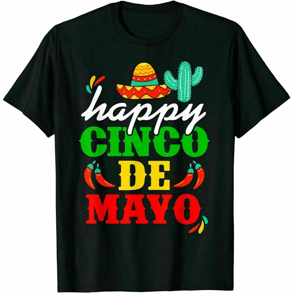 Áo Thun Thể Thao 100% Cotton Tay Ngắn In Hình 5 De Mayo Cinco De Mayo Thời Trang Cho Nam