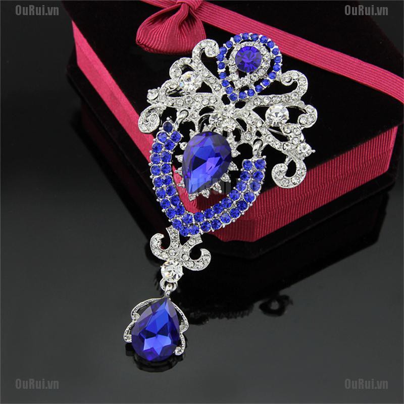 Ghim Cài Áo Hình Bông Hoa Lấp Lánh