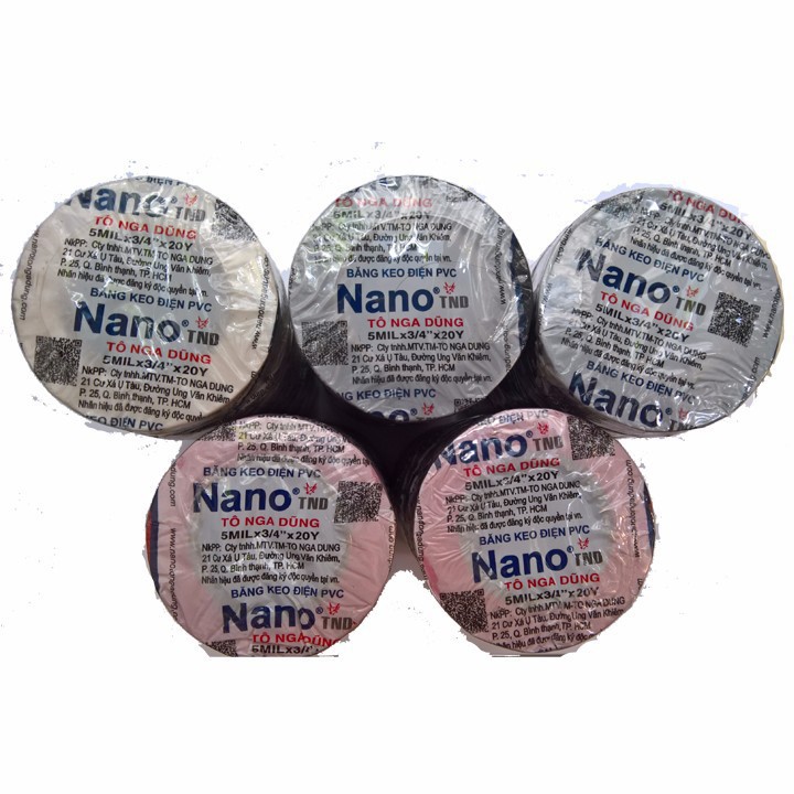 Băng keo điện Nano Tô Nga Dũng 10 yard 20 yard 30 yard