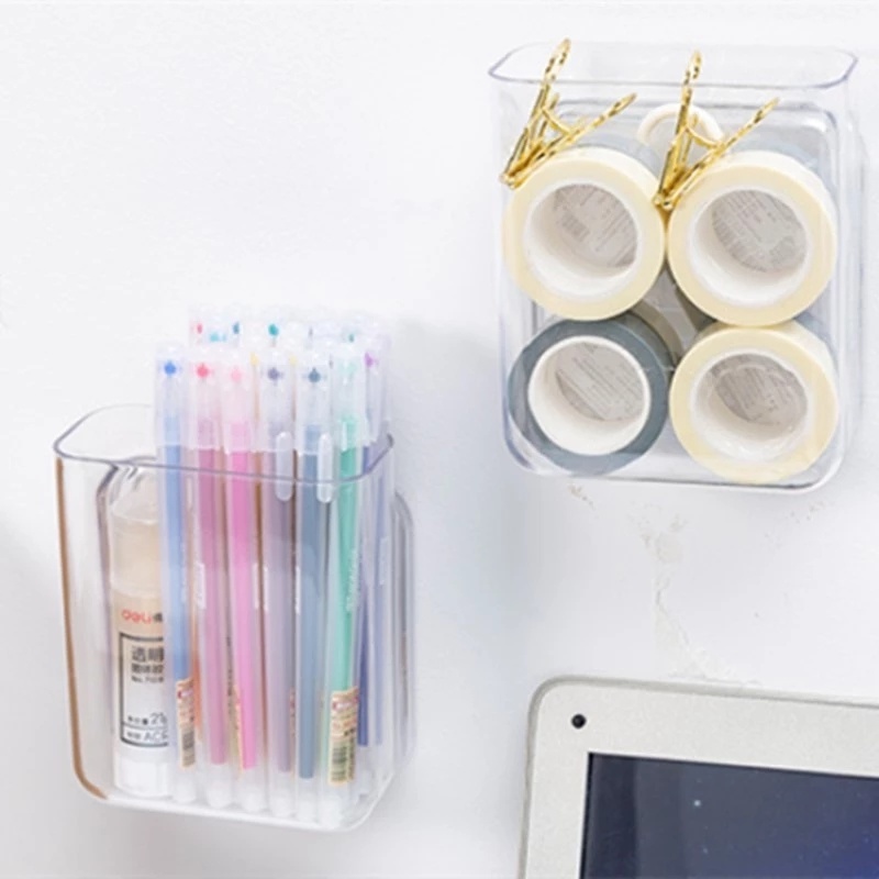 Hộp Đựng Vật Dụng Gắn Tường Trong Suốt Đa Năng Tiện Dụng Cho Phòng Khách