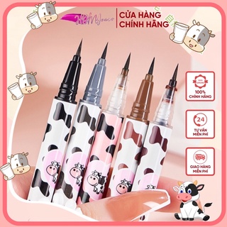 Bút Kẻ Mắt SUAKE Bò Sữa Và Cừu Siêu Dễ Thương Lâu Trôi Chống Nước Đầu Bút Siêu Mảnh Style Korea