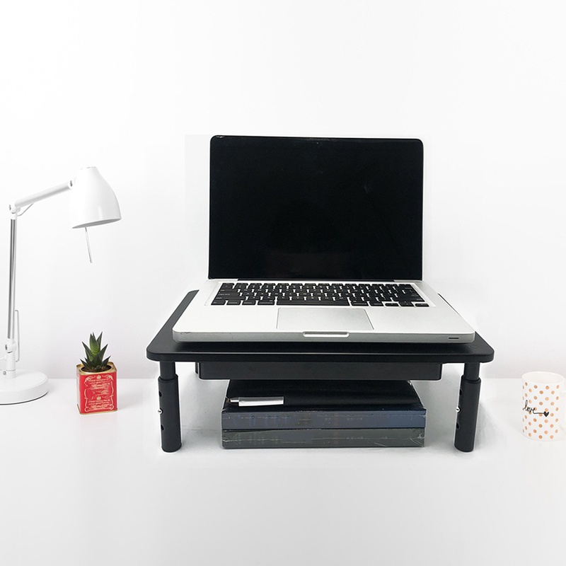 Monitor Stand Raiser in Adjustable Ergonomic Height with Ventilation Holes Platform for Monitor, Laptop, Printer | BigBuy360 - bigbuy360.vn