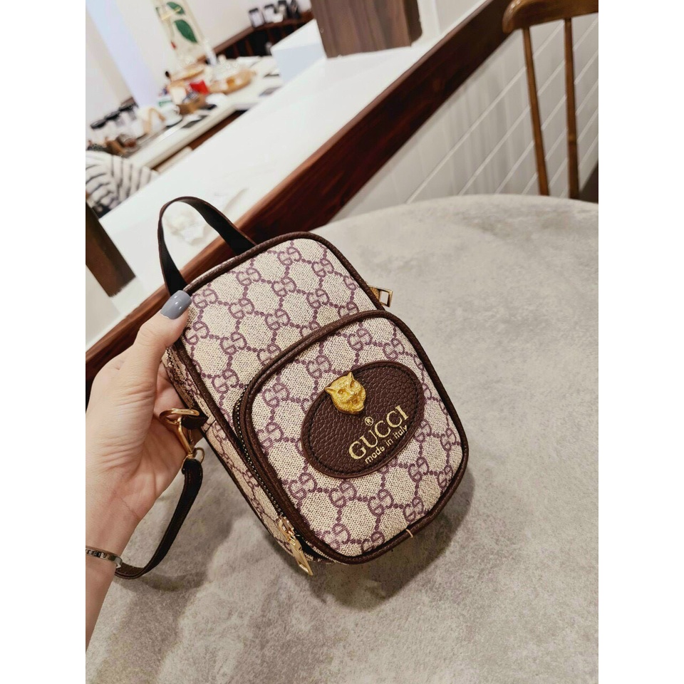 Túi xách nữ đeo chéo 3 màu logo Hot Trend 2022