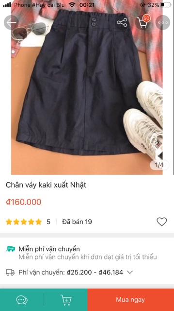 Chân váy kaki vnxk xuất nhật dư xịn freesize khaki | BigBuy360 - bigbuy360.vn