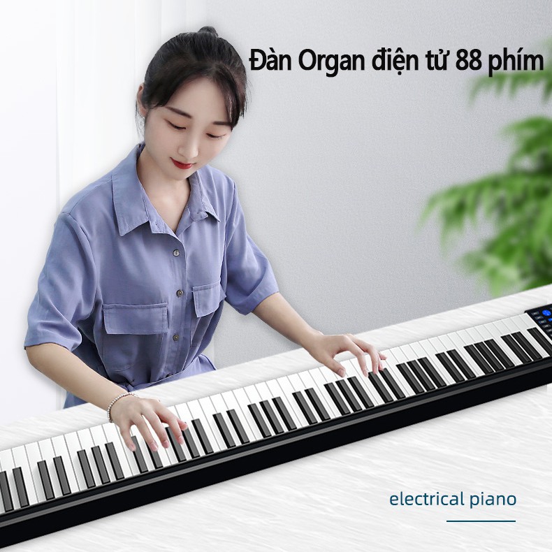 MUS02 Đàn organ điện tử 88 phím kết nối bluetooth đàn piano MIDI organ tập luyện