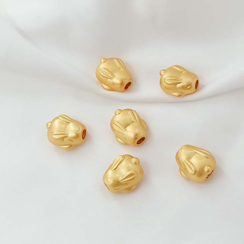 Hạt Cườm Hình Thỏ Nhỏ Dễ Thương Nhiều Màu Sắc Dùng Làm Trang Sức Thủ Công DIY