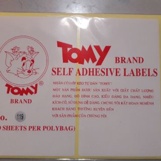 Combo 2 tập giấy decal tomy A5 cỡ 99-124