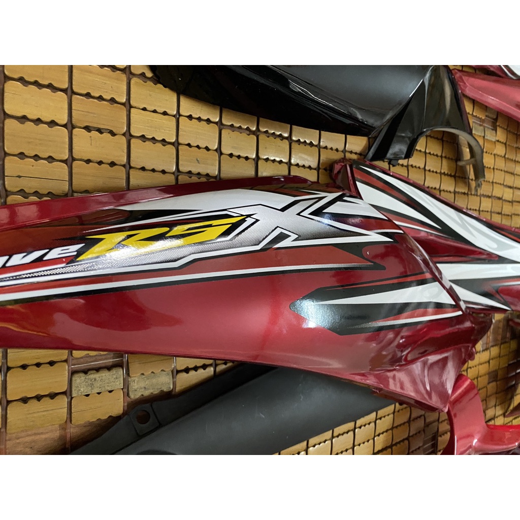 Dàn áo Wave RSX 110 đời 2010-2012 hàng Việt Nam loại 1 màu Đen và Đỏ