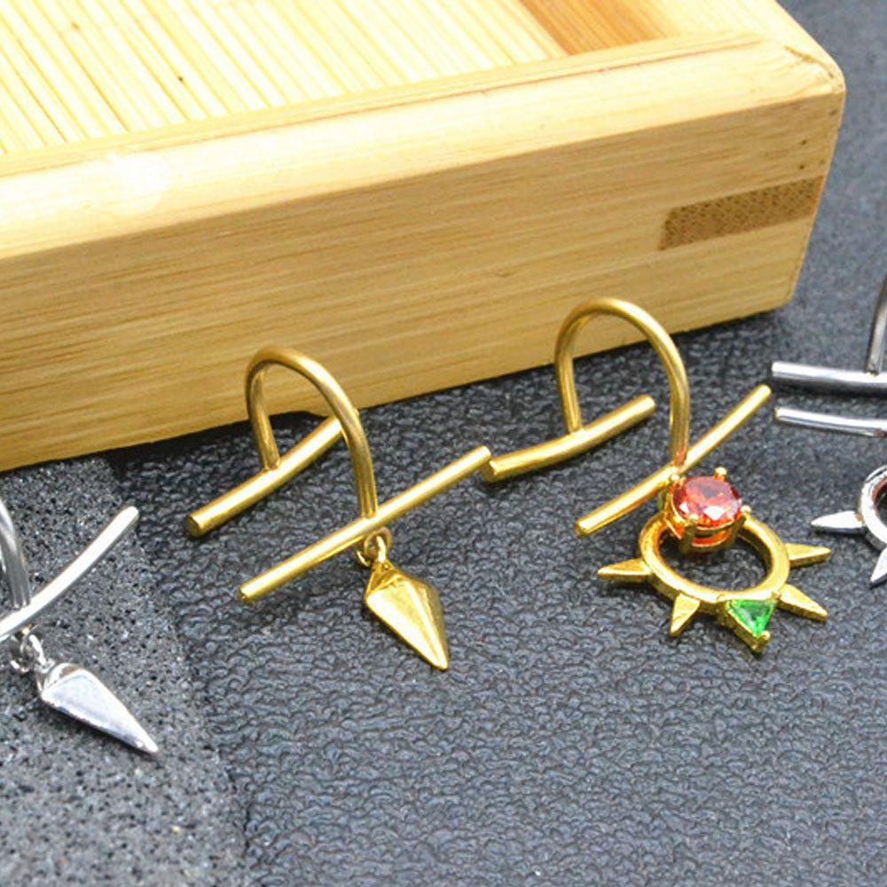 Layor1 Nhẫn Đeo Tay Hình Đôi Môi Thời Thượng Cho Nữ|Khuyên Xỏ Môi Nhiều Màu Sắc Cá Tính