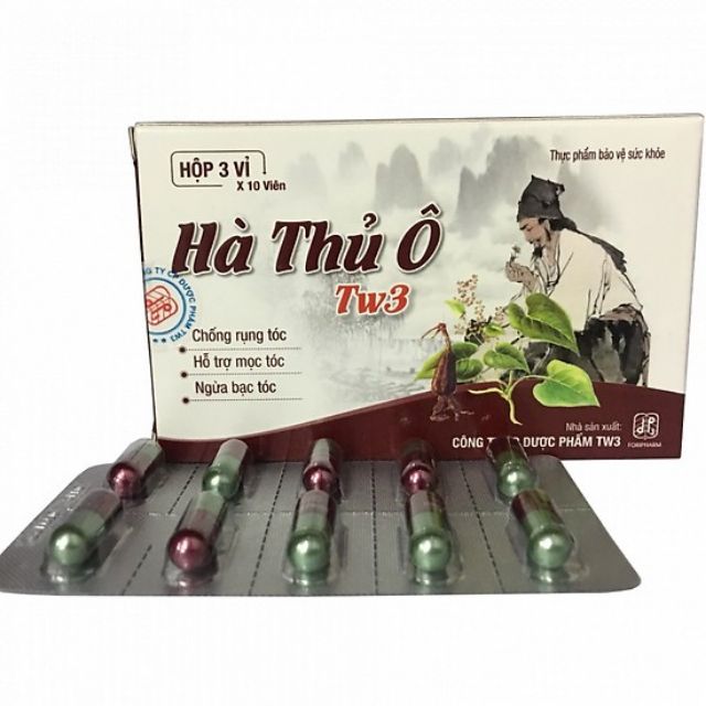 Hà Thủ Ô tw3 ngừa bạc tóc chống rụng tóc, giúp đen tóc, bổ máu, đẹp da...