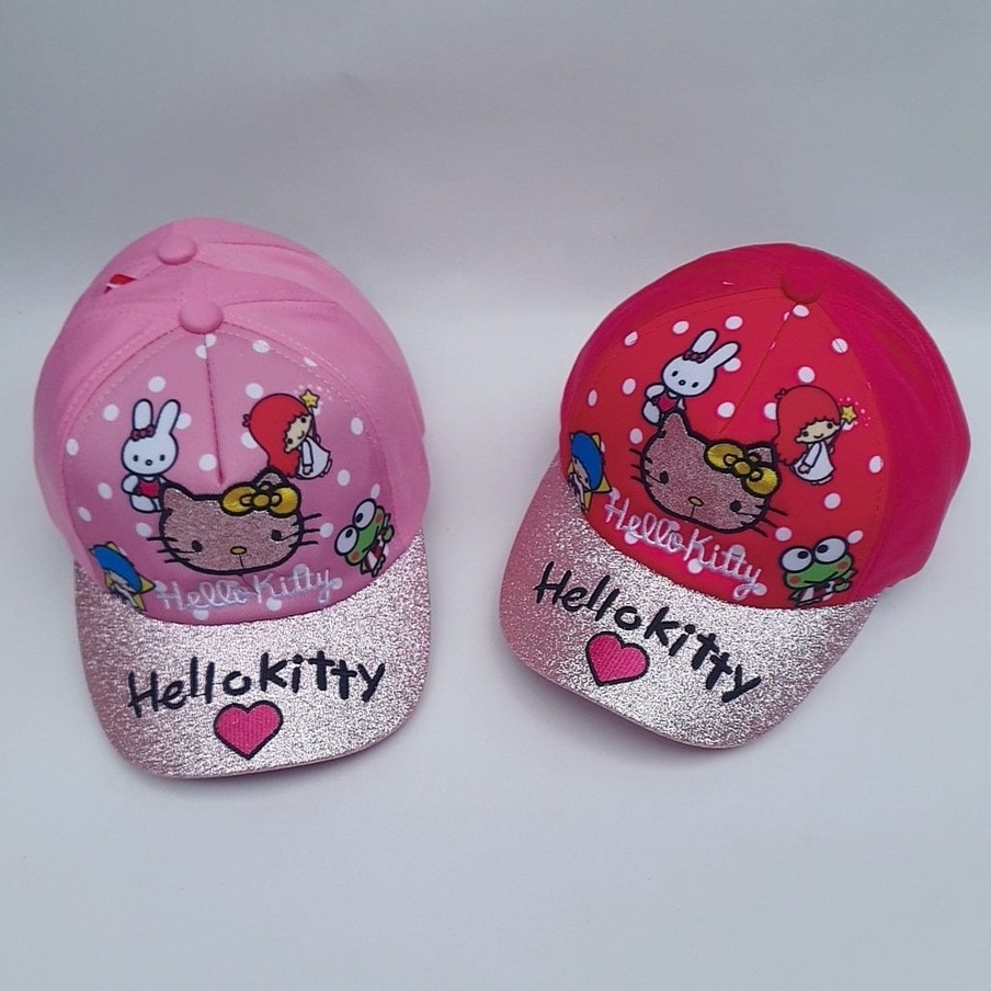 Mũ Lưỡi Trai Cho Bé Gái Họa Tiết Hello kitty cho bé 3-10 tuổi