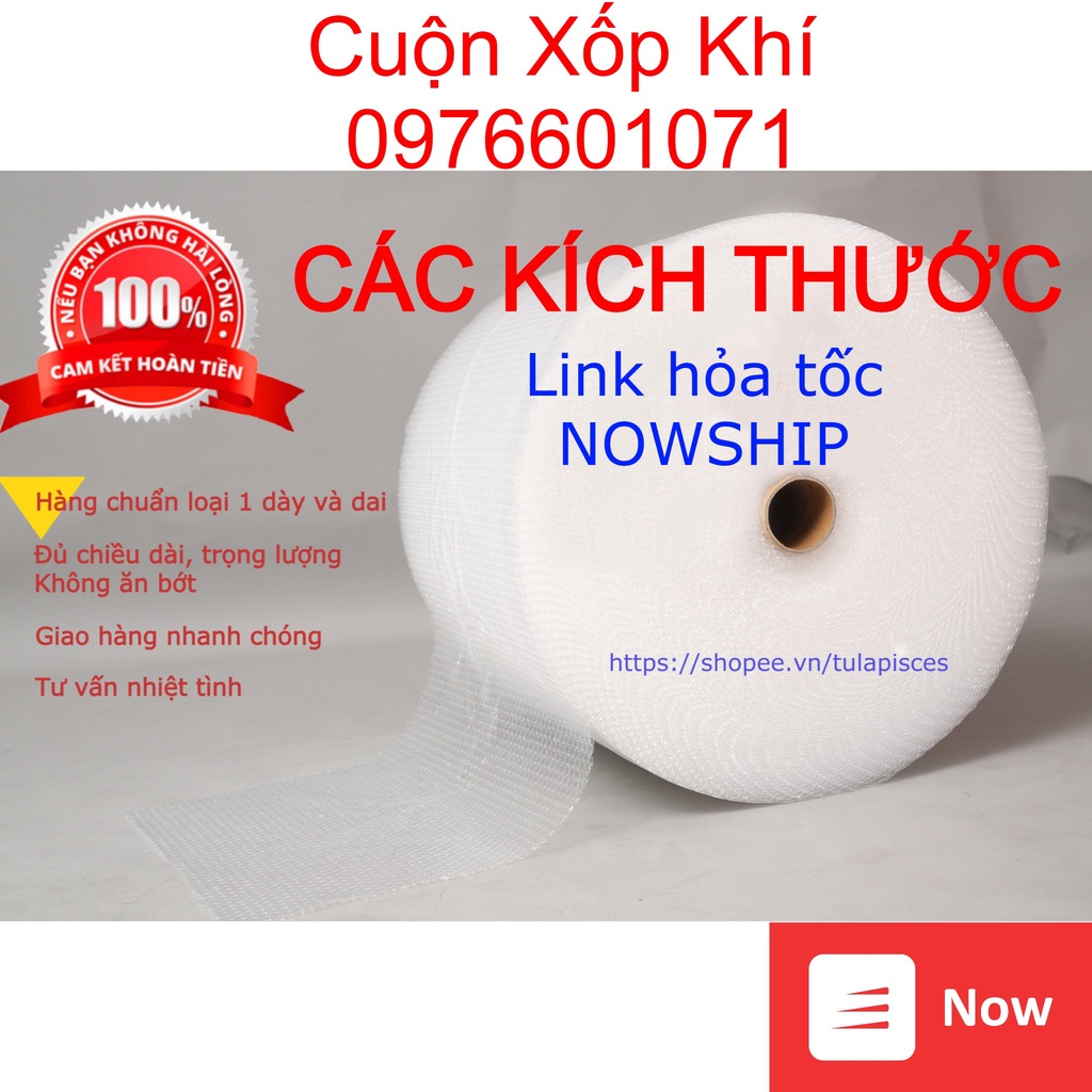Cuộn Xốp Nổ Nhiều kích thước ,Bọc Chống Sốc, bong bóng khí - Đóng Bọc Hàng- Bong bóng khí