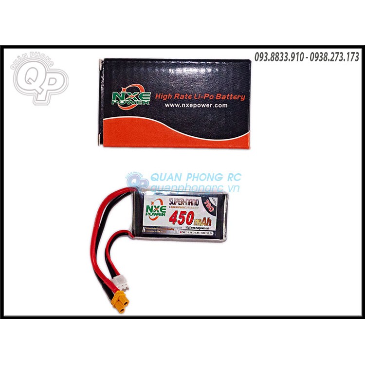 Pin NXE 2S - 450mAh 70C