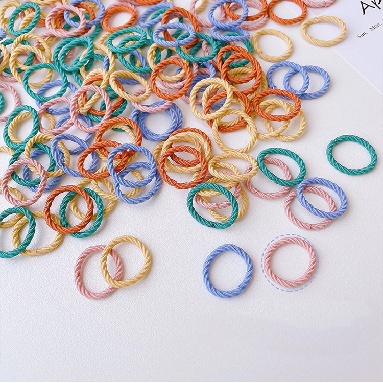 Set 100 dây cột tóc nhiều màu sắc xinh xắn tiện lợi cho bé