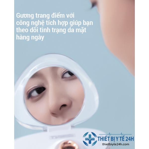 Máy Xông Mặt [Freeship] Máy Xông Hơi Mặt Nóng Lạnh MKS - Hỗ Trợ Làm Sạch Sâu Da Mặt, Căn Bằng PH, Thích Hợp Mọi Loại Da