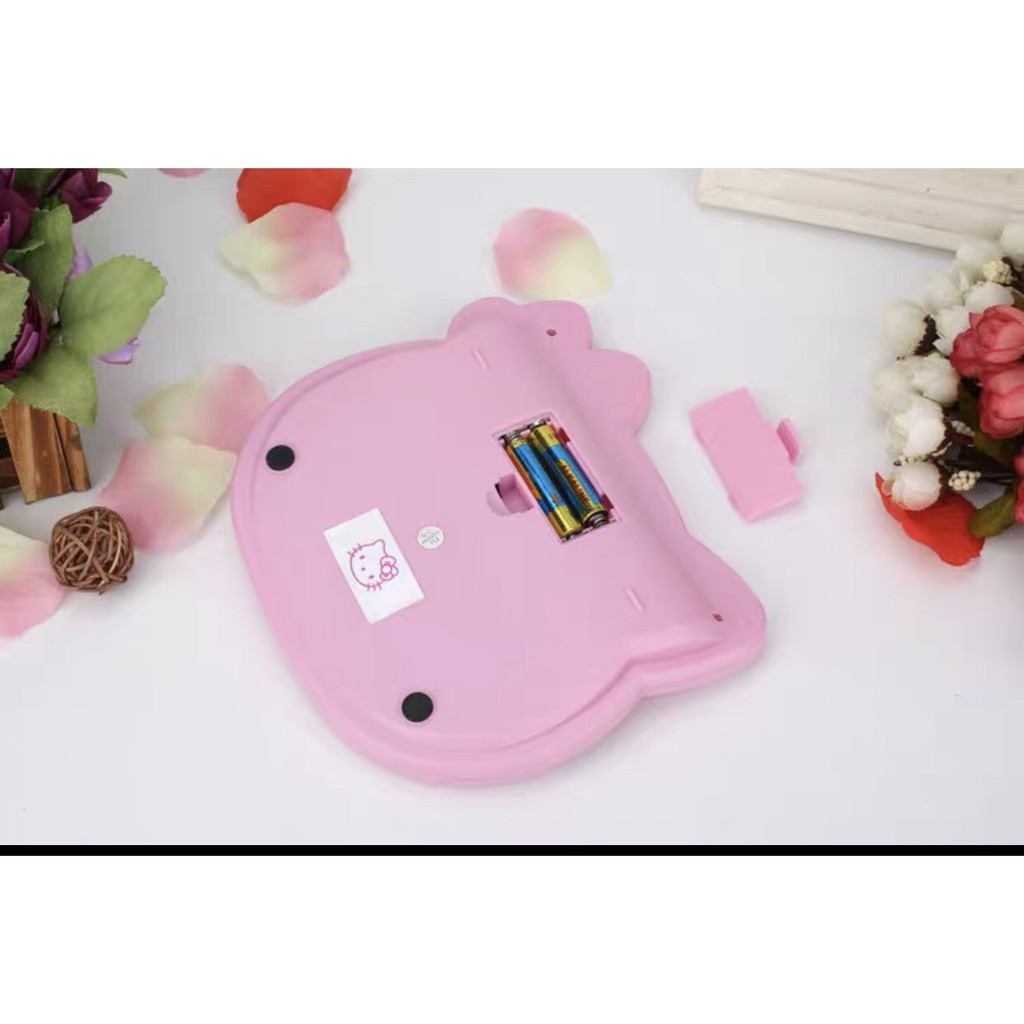 Máy Tính Mini Hello Kitty Dùng Pin Và Năng Lượng Mặt Trời 12 Chữ Số