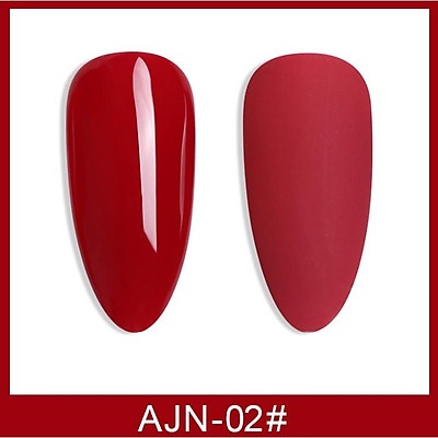 Sơn móng tay gel AS dùng máy hơ gel tone đỏ tươi đỏ ruby đỏ đô mã AJN 15ml