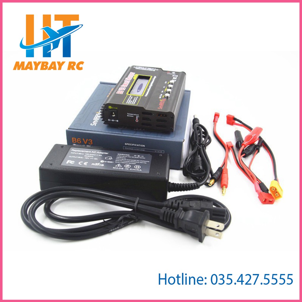 Bộ sạc thông minh B6 V3 Sevenchip 80W có thể đo điện trở bên trong và sạc điện áp cao