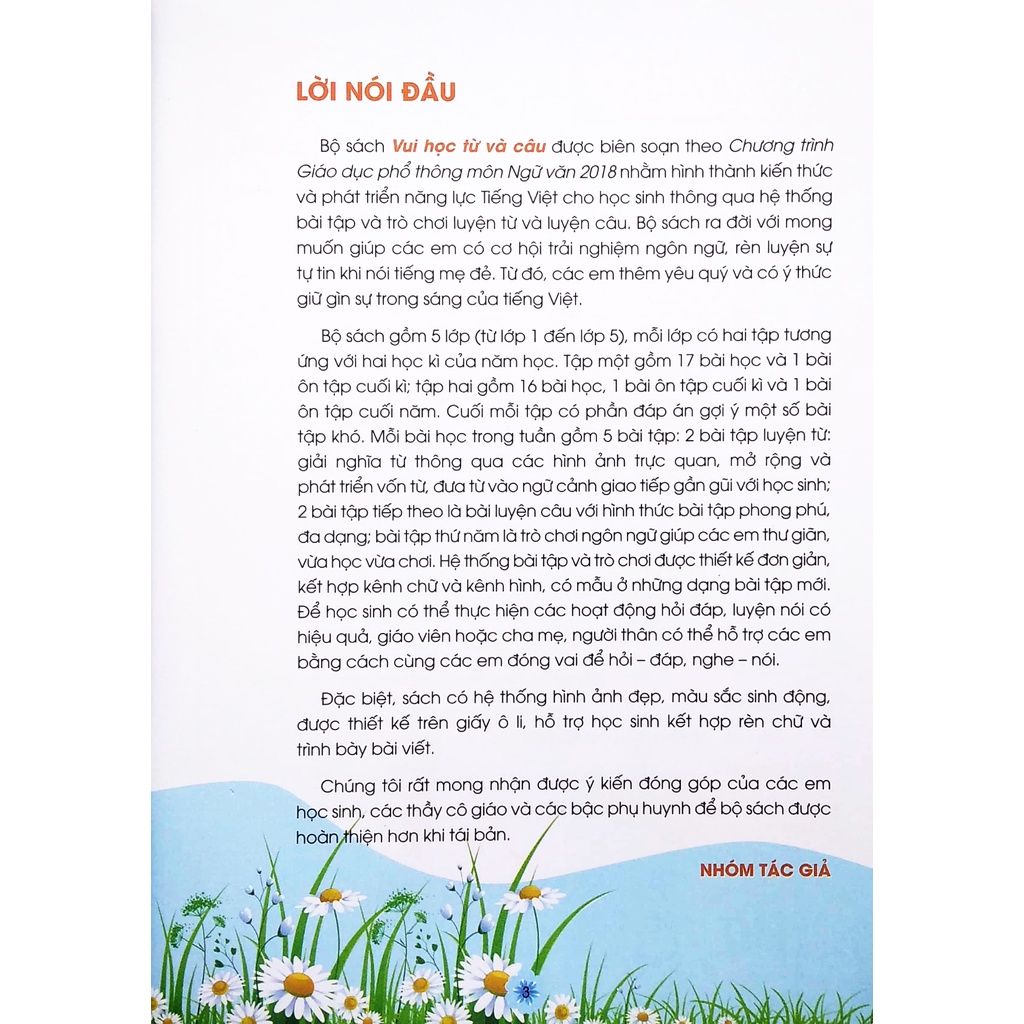 Sách Vui Học Từ Và Câu Lớp 1 - Tập 1 (Bộ Sách Chân Trời Sáng Tạo)