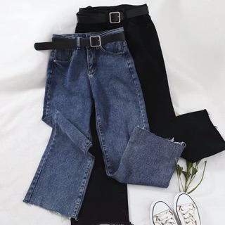 ☀️quần jeans qb01 ống rộng hàn quốc