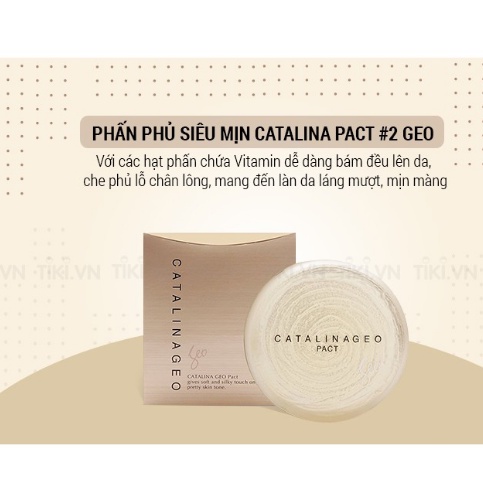 PHẤN PHỦ GEO VÀNG LAMY CATALINA GOLDEN PACT SPF 50 PA++