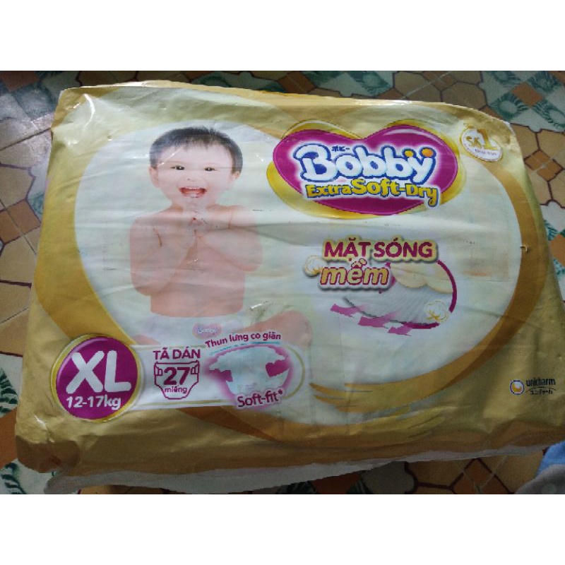Tã Quần Bobby Size M22, L30, XL28, XL16
