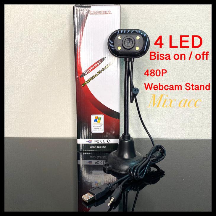 Giá Đỡ Webcam J04 Có 4 Đèn Led + Micro Cho Pc | BigBuy360 - bigbuy360.vn
