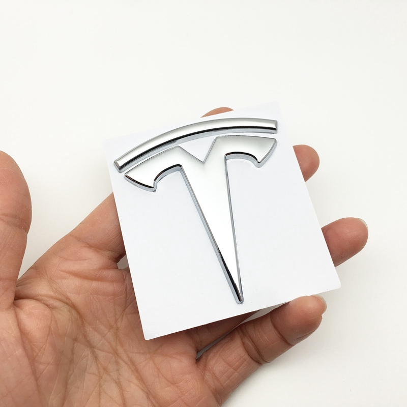 FENDER Logo 3D bằng kim loại dán trang trí đuôi xe hơi Tesla Model S Model X 3 P100D P85D 200